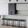 4-Piece Steel Bar Stool Set - Waterproof Faux Leather, Backless & Scratch-Resistant