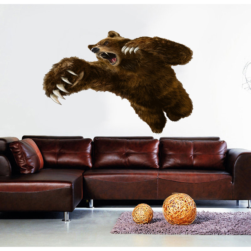 Adhésif décoratif ours, H 22 po x l 33 po
