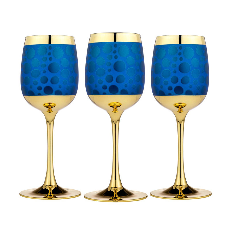 Mercer41 Shourya 3 pièces 10 oz. Ensemble de verres à vin tout usage en verre