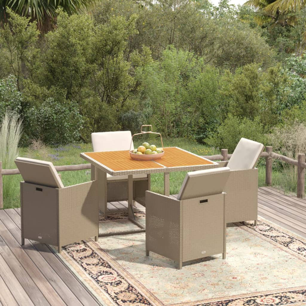 4-Sitzer Gartengarnitur Greenacres aus Polyrattan