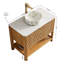 Meuble-lavabo autoportant avec plateau en pierre frittée et vasque-575138094