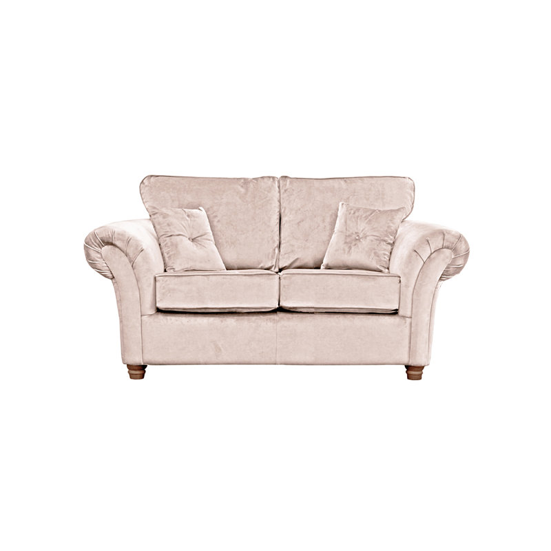 Lila 2 Seater Velvet Sofa, Blush