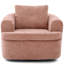 Chaise ronde pivotante 36,6 po avec coussins à deux couches-1491977181