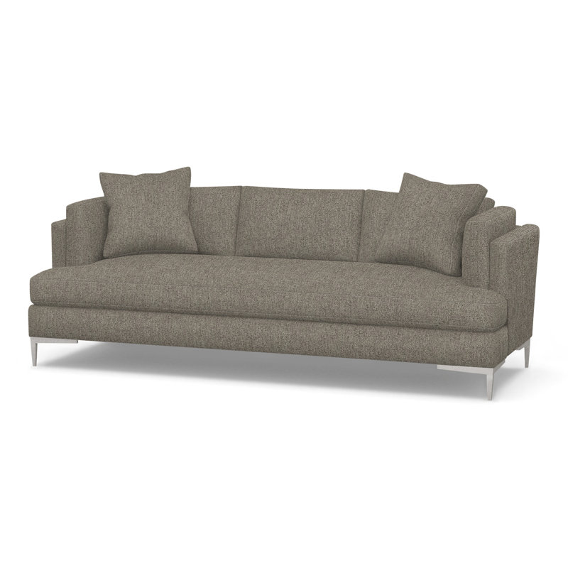 Aiden Upholstered 90.5'' Sofa, Polished Stainless, Hanover Twilight (Performance fabric) 1354-94
