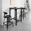 Bim Glass Top Metal Base Dining Table
