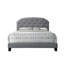 Lit en tissu gris Tradilla