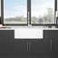 Station de travail d'évier de cuisine en céramique blanche de 33 po - Construction, résistance aux égratignures, rebords d'espace, surface à teinture, évier à cuve profonde, grille de vaisselle incluse, crépine, planche à découper, drain 33