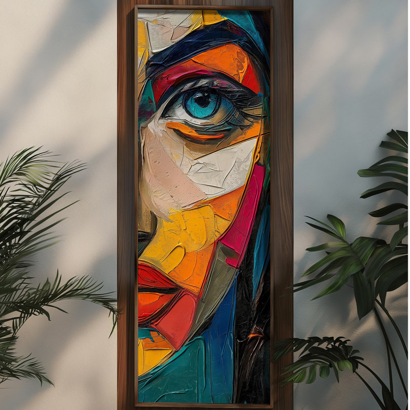 Elegant Decorative Framed MDF Painting, 15.7 x 47.2 x 0.1 inches | 100% MDF with 3 mm Thickness, 100% Pine Wood Frame | UV Printed Artwork for Home Decor, Living Room, Office, Modern Aesthetic