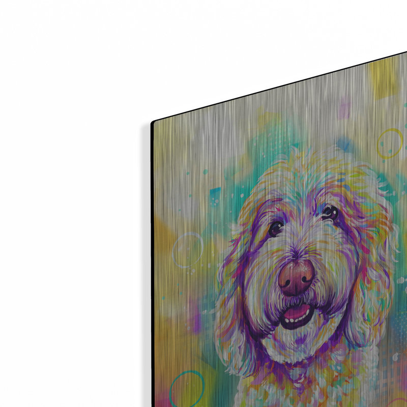 "Pop Art Goldendoodle 4" par Furbaby Affiliates, H 16 po x l 12 po