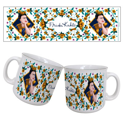 Frida Kahlo - Portrait floral 20 oz Tasse de camping