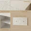 Armoire d'appoint 60 po à 4 portes en bois rustique blanc chic - rangement polyvalent pour garde-manger, buffet American Design