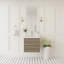 Meuble-lavabo flottant 30 po avec lavabo, meuble-lavabo mural moderne avec lavabo à surface solide et tiroirs à fermeture en douceur, blanc brillant GF-24V11-30GW-W1573P152684-172940268-172940263