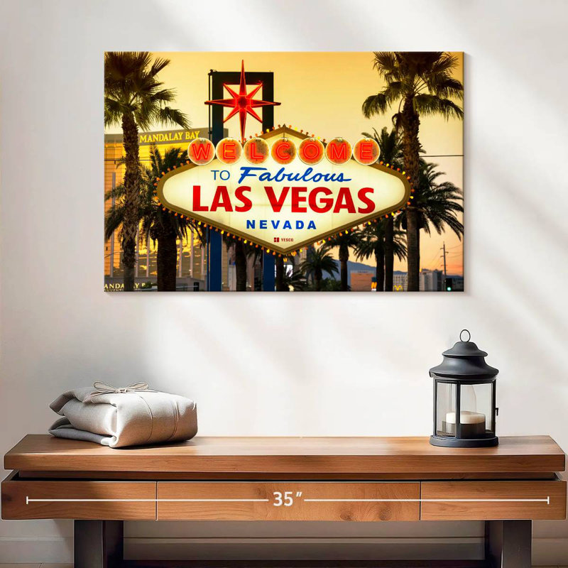 Ravi American West Vegas Sunset, 16" H x 24" W