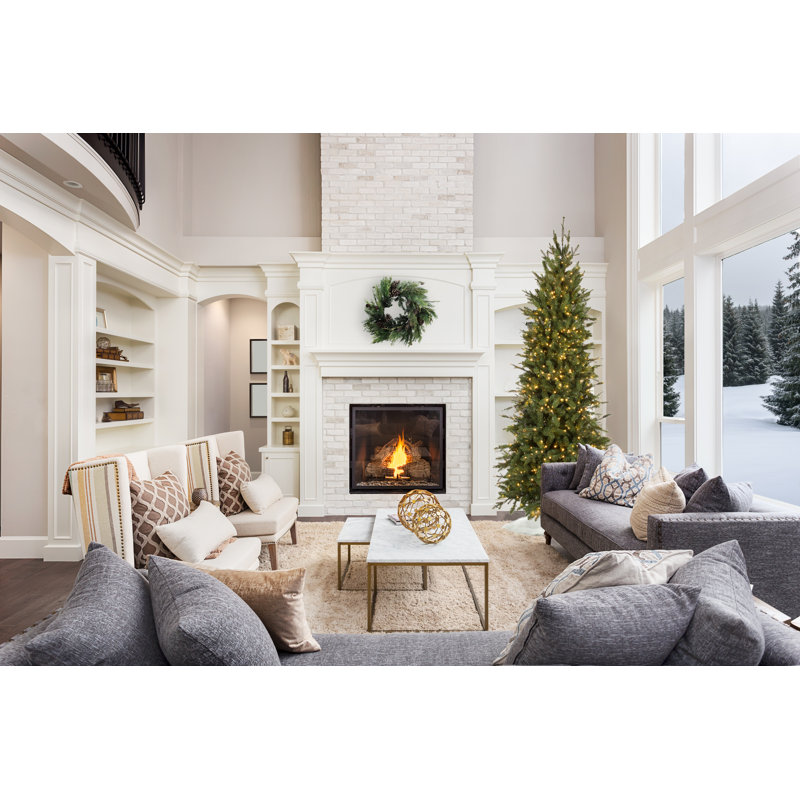 Lighted Artificial Christmas Tree, 7.5'