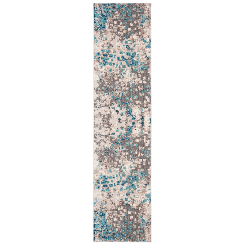 Tapis performance abstrait Pless, Tapis de couloir 2 pi 2 po x 8 pi