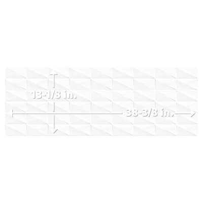 Carreau de céramique plié en coton 13 1/8 po x 39 3/8 po