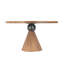 Rustic Revival Round Solid Wood Dining Table