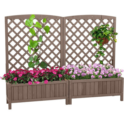 Shirberg Wood Elevated Planter