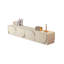 Meuble télé moderne en bois massif blanc-521325424