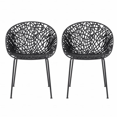 Ensemble de 2 chaises de patio d'extérieur