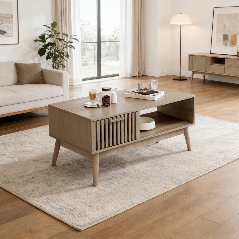 Table basse moderne avec rangement pour le salon