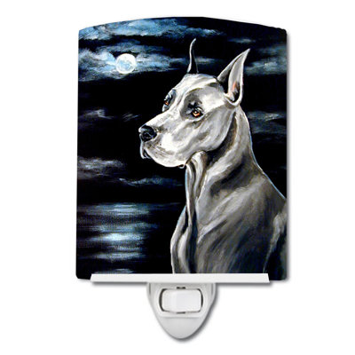 Great Dane Moonlight Ceramic Night Light