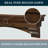 Salem 60" Floating Pine Wood Fireplace Mantel Shelf with Arched Corbels - Mocha Finish-785288395-696325742