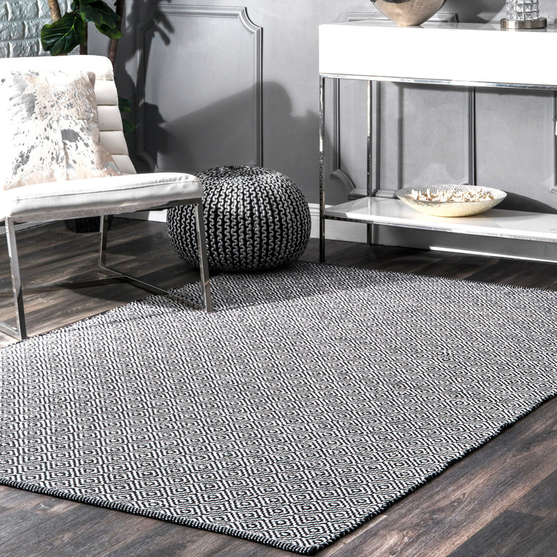 Boise Cotton Geometric Indoor Rug, Rectangle 9'6" x 13'6"