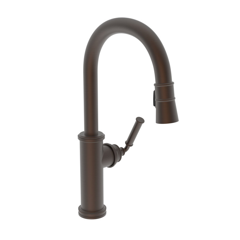 Taft Single Handle Pull Down Kitchen Faucet, English Bronze