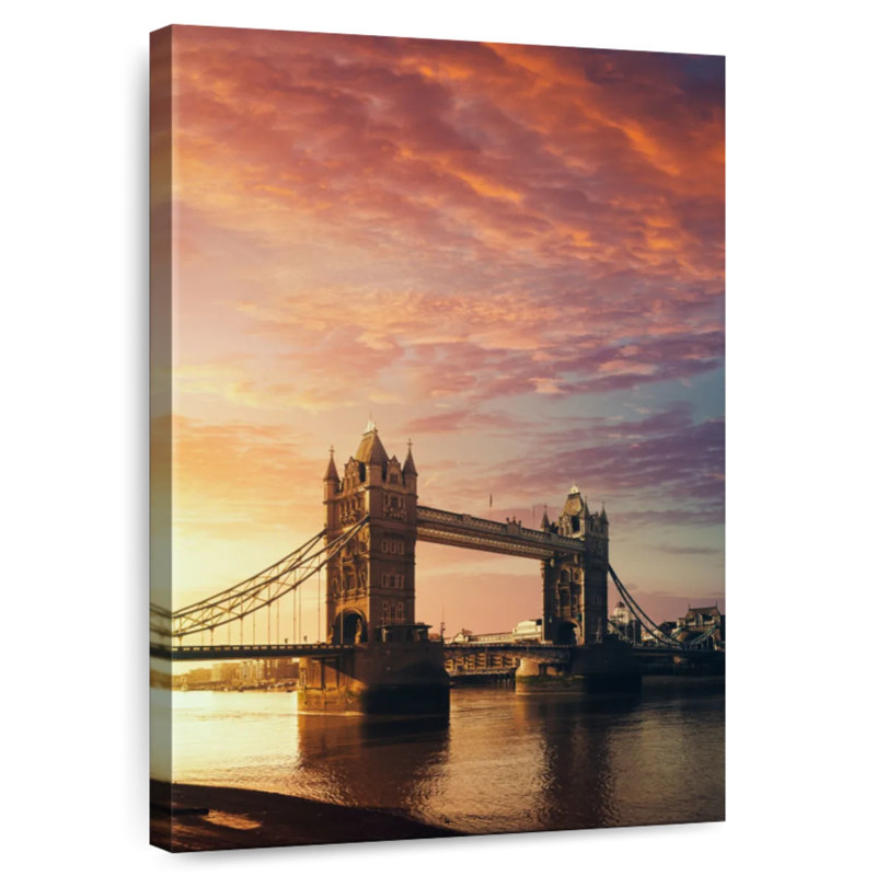 Nicci Tower Bridge Sunrise View, 48" H x 32" W
