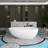 71'' x 35.4'' Freestanding Soaking Solid Surface Bathtub