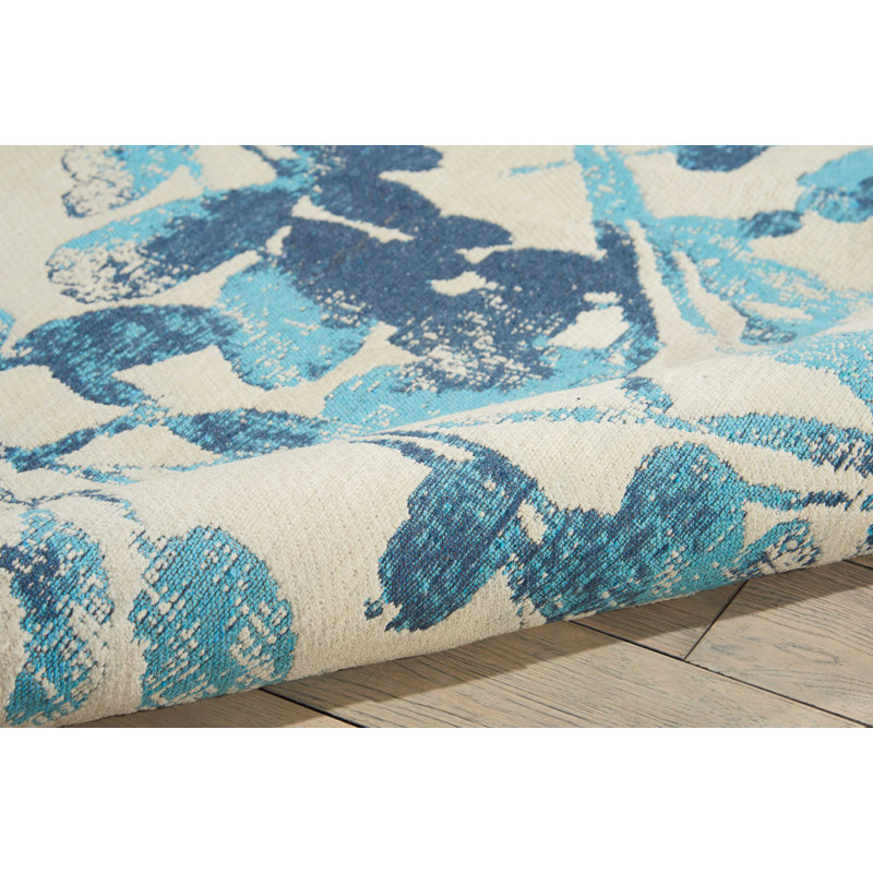 Porston Floral Indoor Rug, Rectangle 4' x 6'