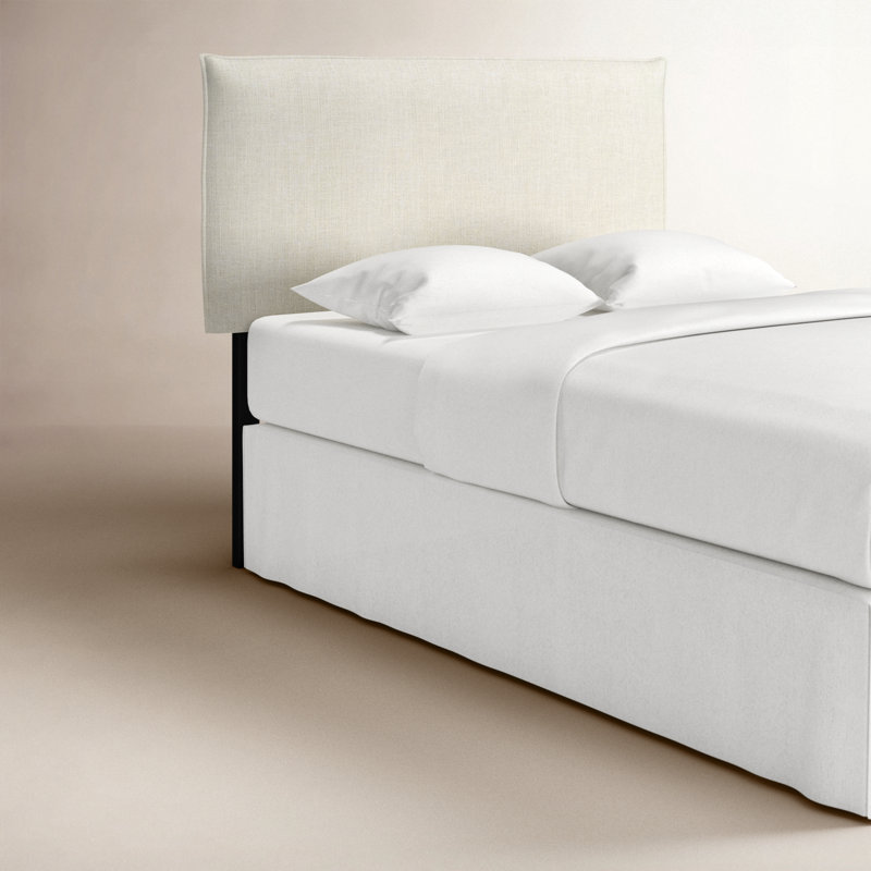 Halcyon Upholstered Headboard, Classic Talc Linen, Full / Double