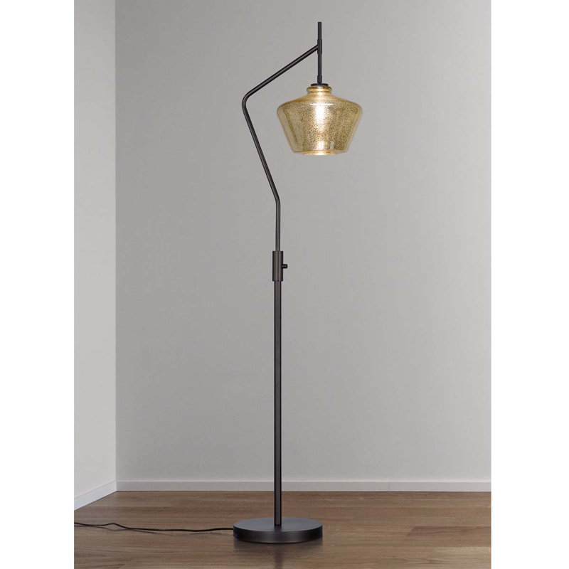Lampe sur pied arquée 69 ", Bronze foncé