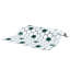 Metro Ion 1" Hex Emerald Dot Glossy White 10-1/4" x 11-7/8" Porcelain Mosaic Floor & Wall Tile