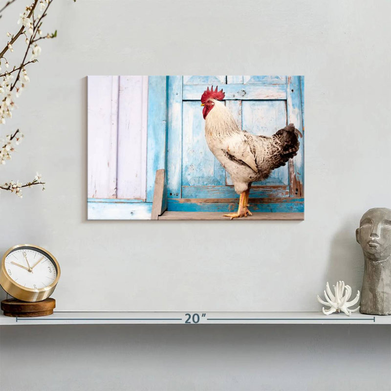 Crowle Domesticated Rooster, 8" H x 12" W