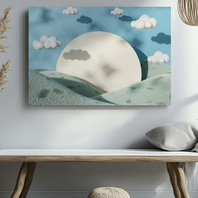 Reproduction d'art sur toile, "Un paysage minimaliste tranquille"