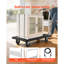 Chariot de manutention pliable, capacité de 300 kg, 89,4 x 59,4 x 85,1 cm, plateau pliable avec roues pivotantes, poignée de poussée compacte