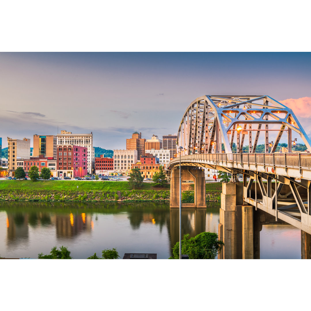 USA Skyline von Sean Pavone - Foto auf Leinwand