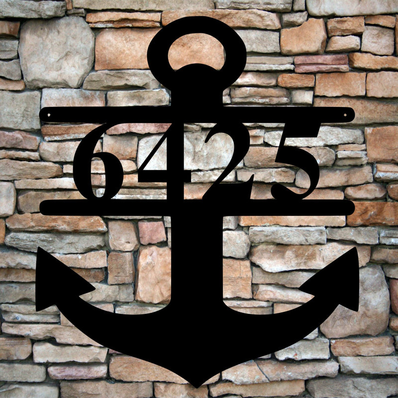 Anchor 1 - Cadre de plaque d'adresse de ligne, Dos plat