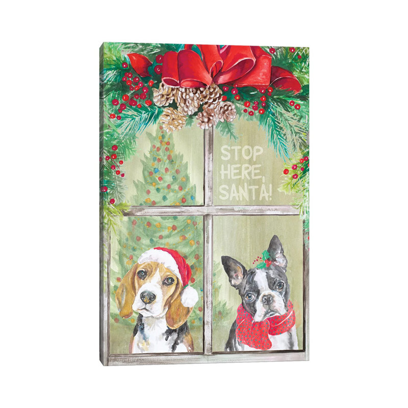 Stop Here Santa by Patricia Pinto - Wrapped Canvas Gallery-Wrapped Canvas Giclée, 152.5 cm H x 101.5 cm W