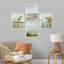 «White Winter California Beach Grass Ocean Horizons», impression sur papier 4 pièces-97782446-97782449