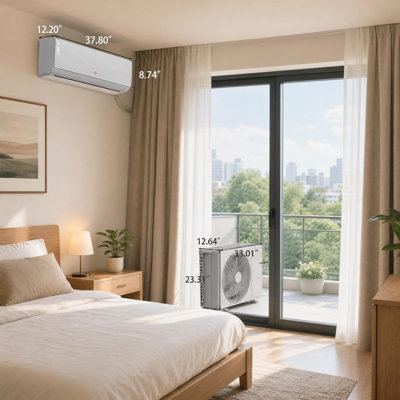 Climatiseur à deux blocs 18 000 BTU, 19 SEER2, 230