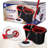 Spin Mop Bucket Set Spin Mop System With 1 Refill Heads, Microfiber Spinning Mop And Bucket With Wringer Set For Home, Floor Cleaning Of Hard-Wood, Laminate, Tile, All Surface Cleaner, 2 Total Mop Heads