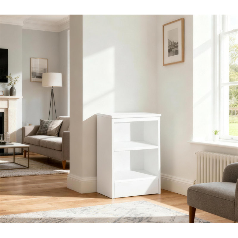 Brena 72 cm H x 48 cm W Standard Bookcase, White