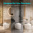 Smart Toilet with Auto Open/Close, Heated Seat, Warm Water Wash & Dry