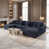 Polyester bleu foncé