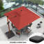 Parasol en porte-à-faux carré en bois avec base à roulettes Rosalei 9/10/11 / 12FT, rouge brique-1752550872-1752550879