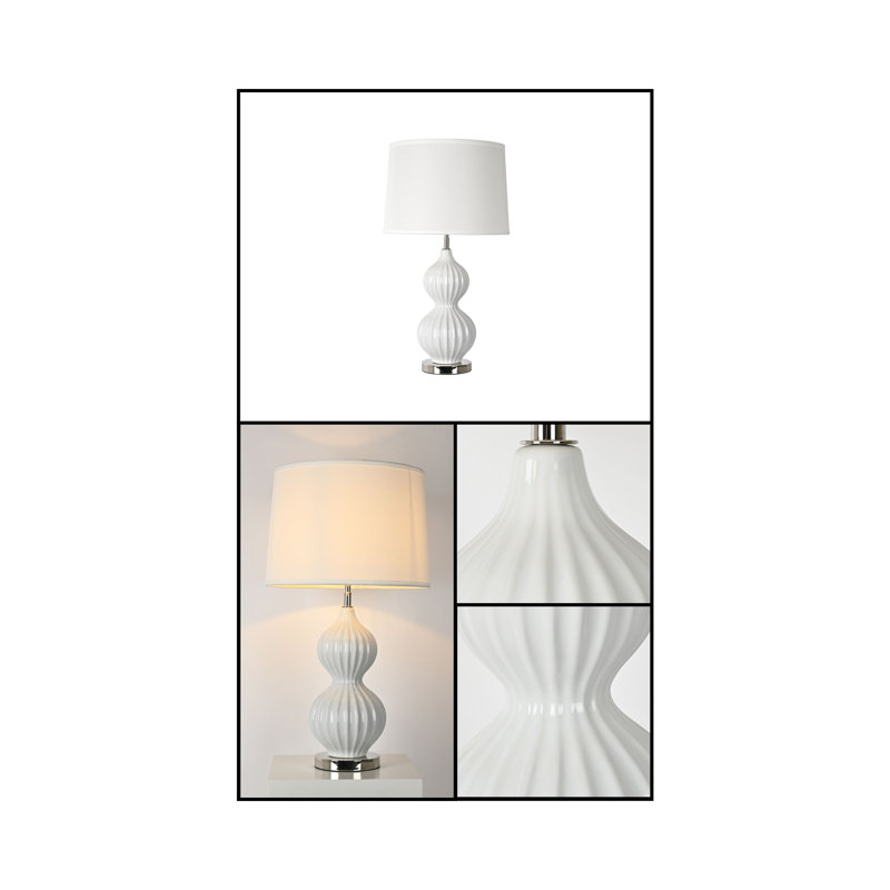 Lampe de table blanche 28,35 "Perugia
