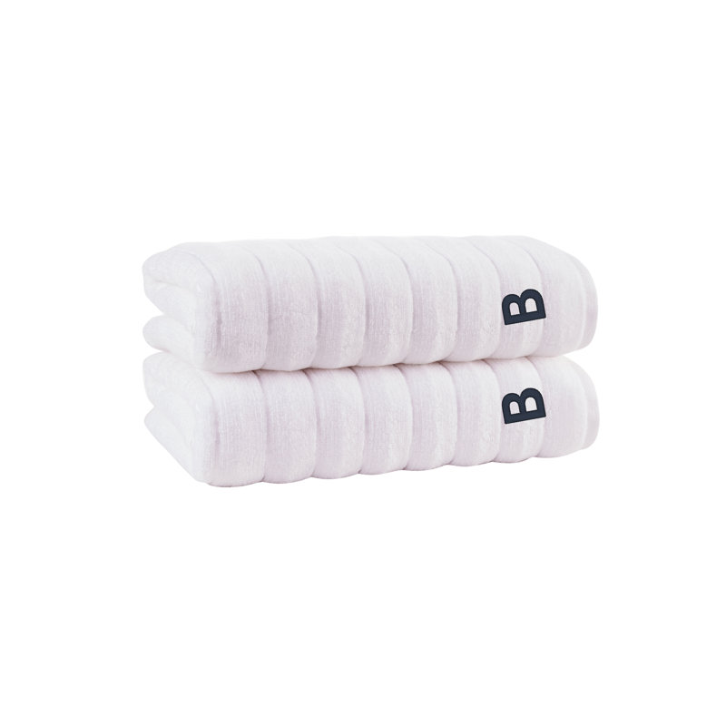 Depue 3 pcs Towel Set, B, White